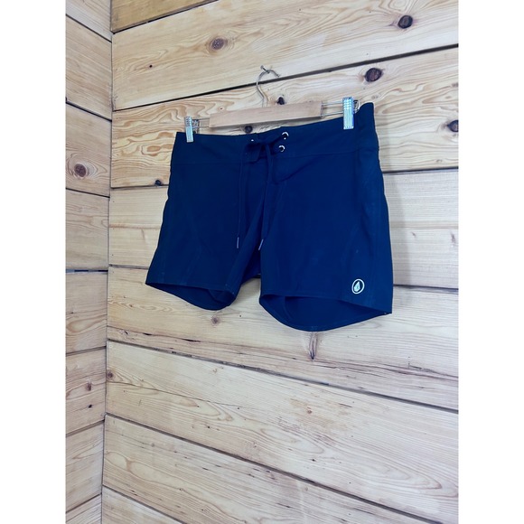 Volcom Board Shorts Womens 7 Black Repreve Recycled Swim Shorts O0811700 - Picture 2 of 9